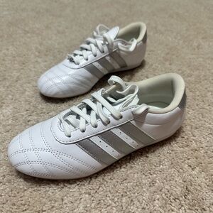 Adidas White and Gray Athletic Shoes